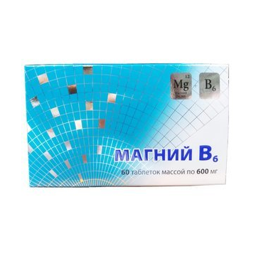 МАГНИЙ В6 600МГ. №60 ТАБ. /ВНЕШТОРГФАРМА/
