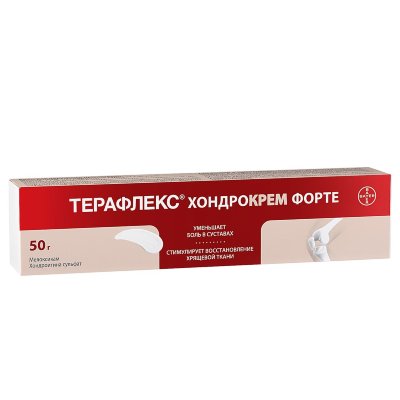 ТЕРАФЛЕКС ХОНДРОКРЕМ ФОРТЕ 1%+5% 50Г. КРЕМ Д/НАРУЖ.ПРИМ. ТУБА
