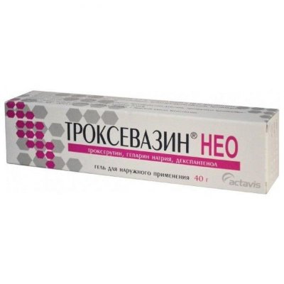 ТРОКСЕВАЗИН НЕО 40Г. ГЕЛЬ Д/НАРУЖ.ПРИМ. ТУБА /БАЛКАН ФАРМА/АКТАВИС/