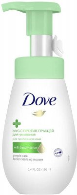 ДАВ МУСС-ПЕНКА Д/УМЫВАНИЯ П/ПРЫЩЕЙ 160МЛ. [DOVE]