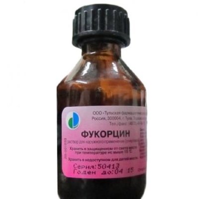 ФУКОРЦИН 25МЛ. Р-Р Д/НАРУЖ.ПРИМ. ФЛ. /ТУЛЬСКАЯ ФФ/
